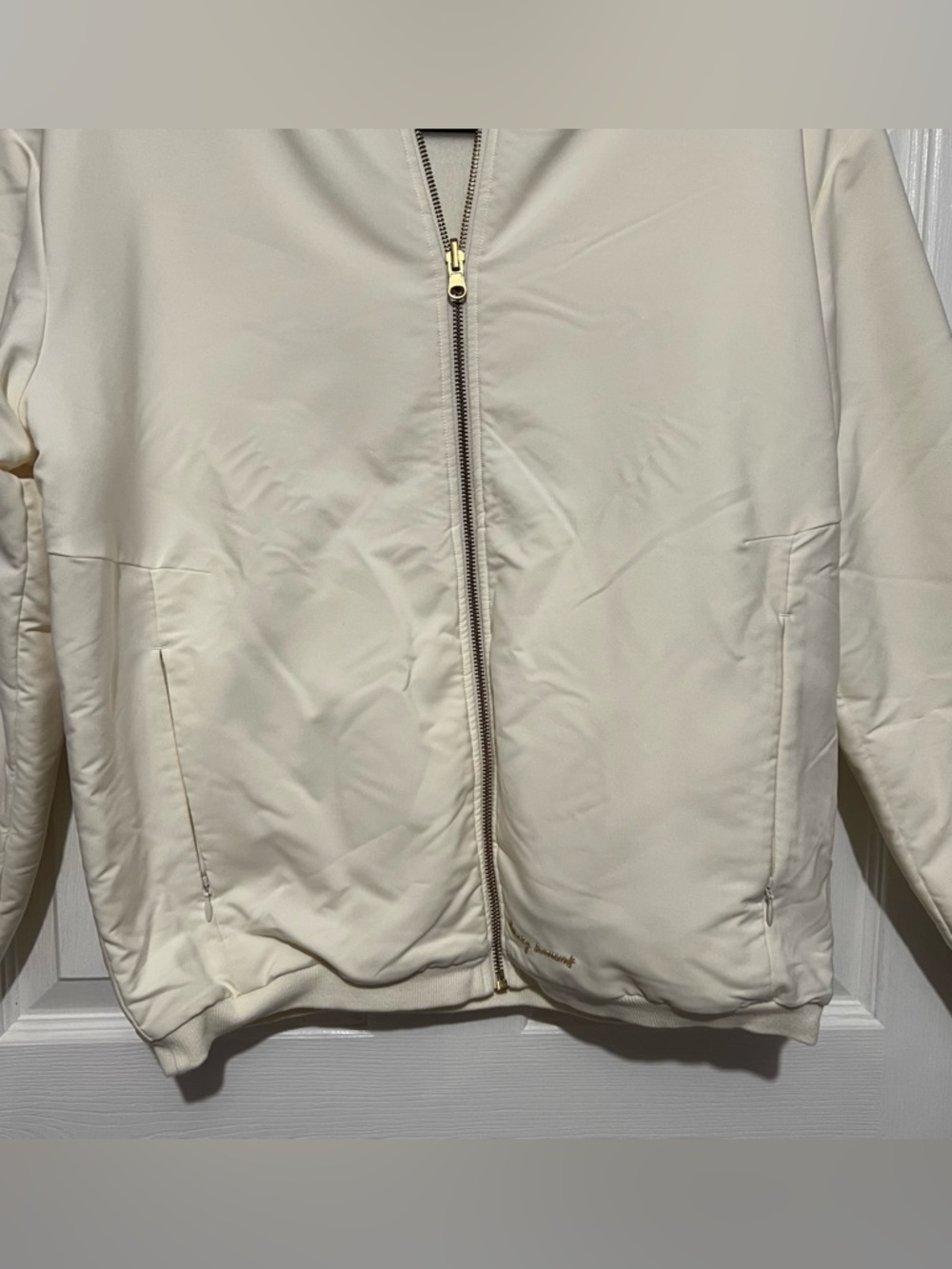 💗 Gymshark x Whitney Simmons - Women's Cream Reversible Bomber Jacket - Picture 3 of 11
